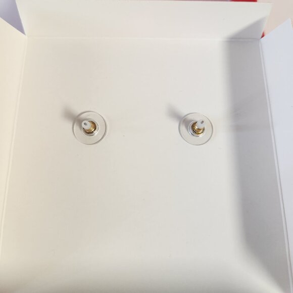 Disney Baublebar Mickey Mouse Candy Cane Earrings Peppermint Swirl Studs New - Picture 3 of 4